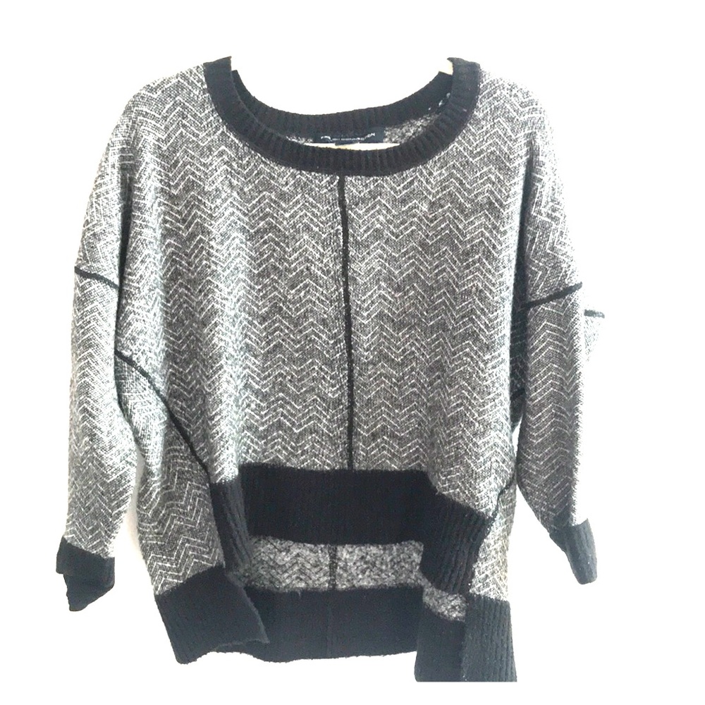French Connection Chevron Sweater-Size S
